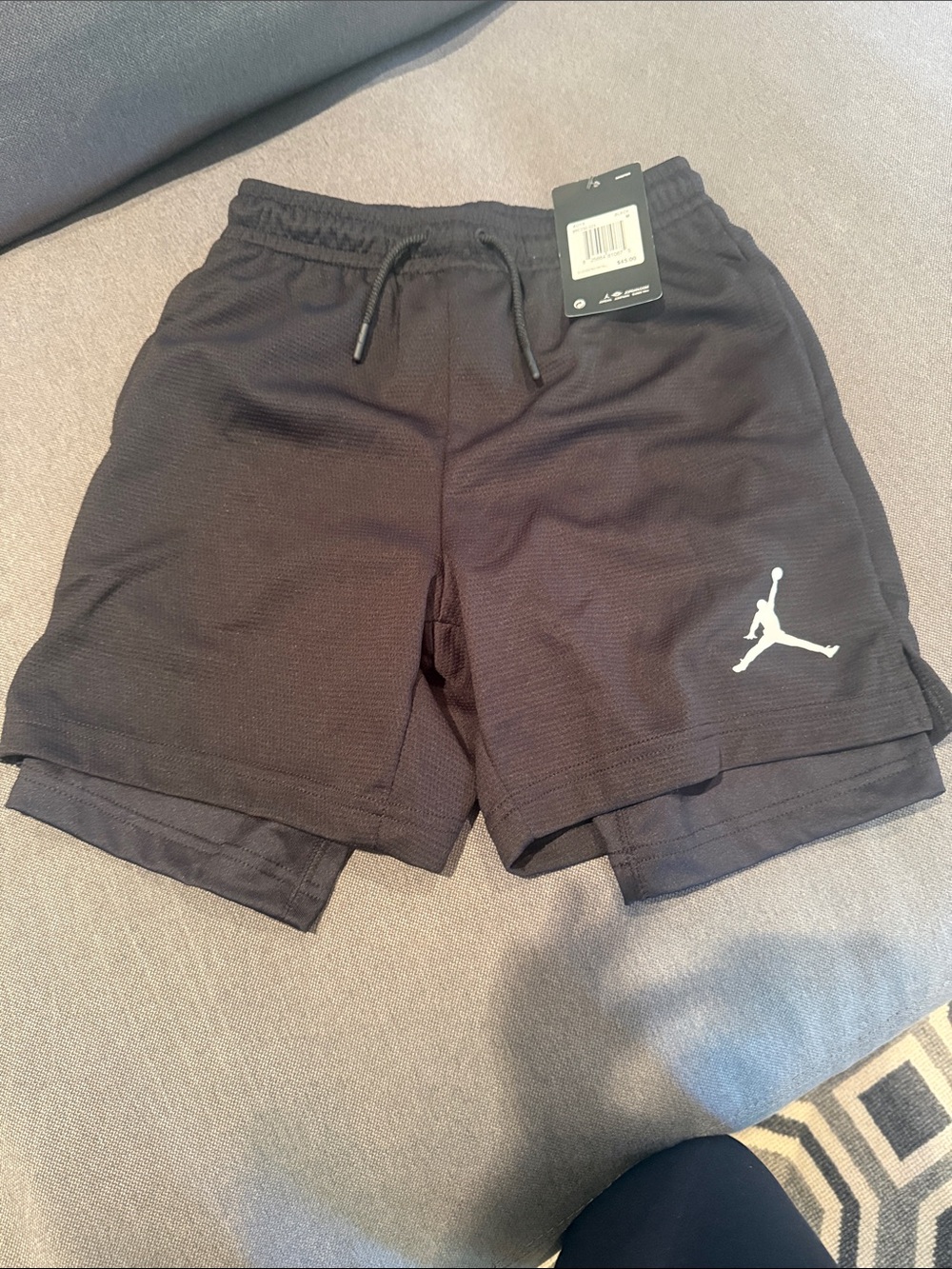 Jordan Men’s Black Athletic 2-in-1 Training Shorts